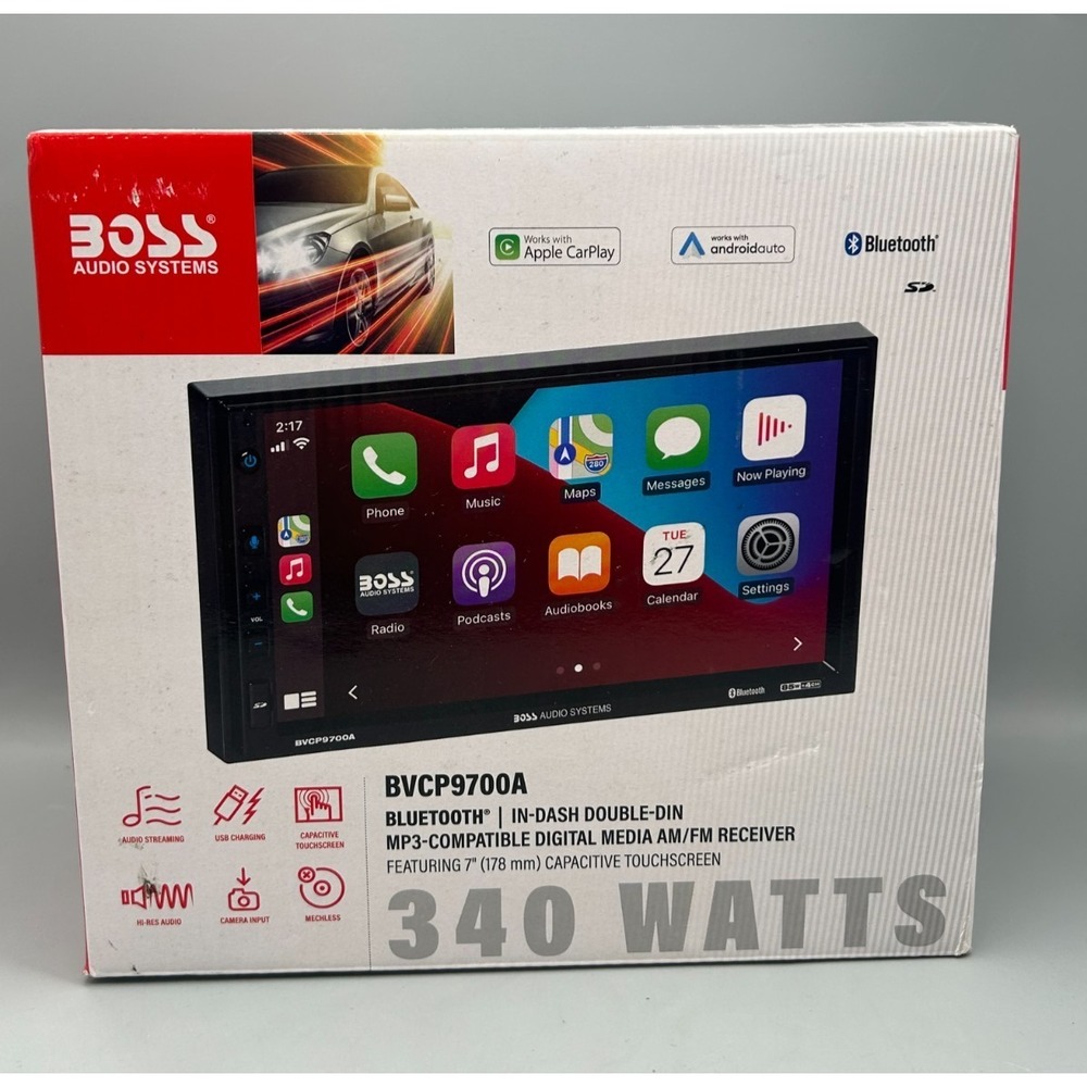BOSS BVCP9700A Bluetooth AM FM MP3 In-Dash Receiver - Sealed